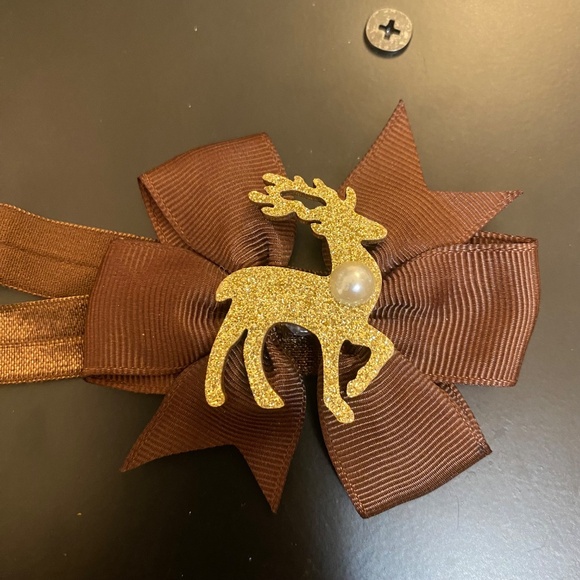 5 Baby Christmas Headbands Handmade - Picture 7 of 7